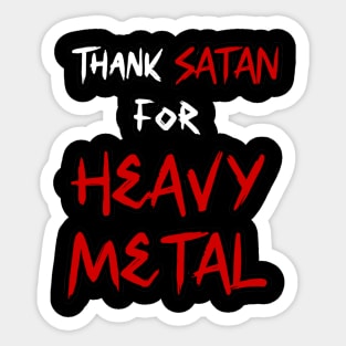 Thanks heavy Sticker